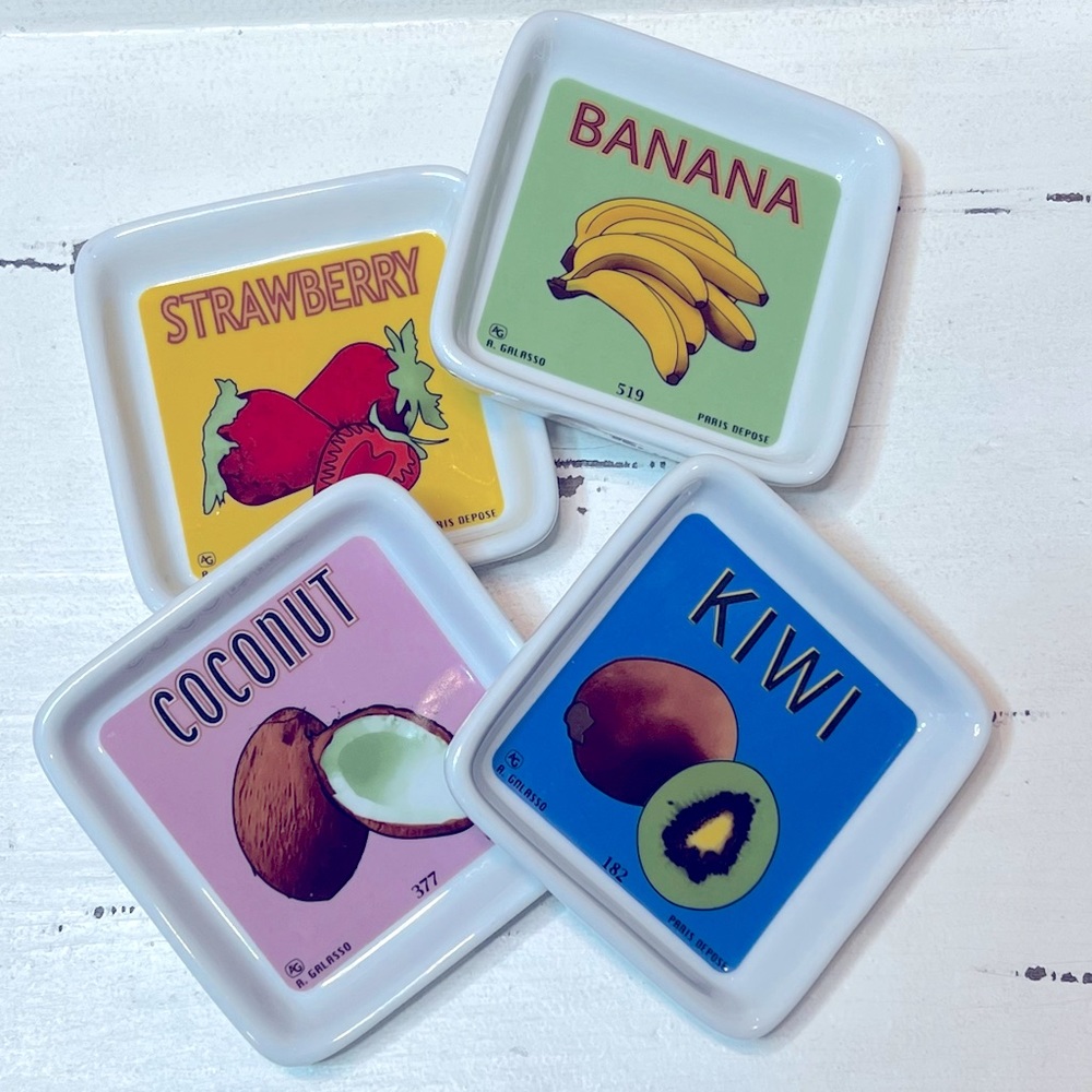 Retro Godinger Galasso Appetizer Plates